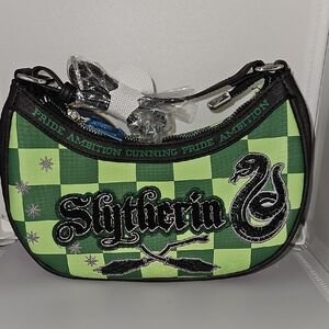 Fred Segal Harry Potter Slytherin Checkered Crossbody Bag